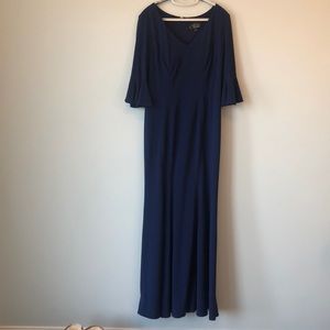Alex evenings dress royal blue size 14